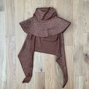 Beklina Scarf Hat Torn Dot Brown